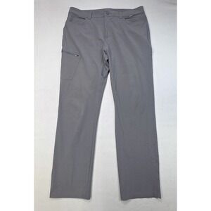 SIMMS Cargo Pants Men 38x32 Gray Fishing Lightweight Quick Dry Vented Zip Pocket